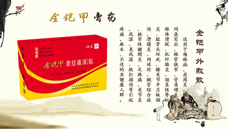 金铠甲膏药外敷散